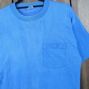 BVD Distressed Vintage Gradient Sun Faded Distressed Selvedge Pocket Shirt Large